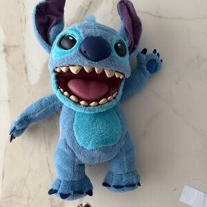 RealFX Disney Stitch Plush from Lilo & Stitch- 18" Animatronic Plush,100+ Action